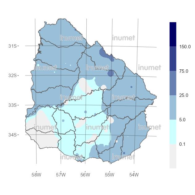 Mapa de precipitaciones