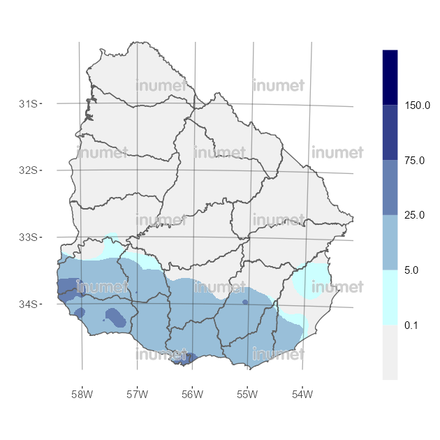 Mapa de precipitaciones