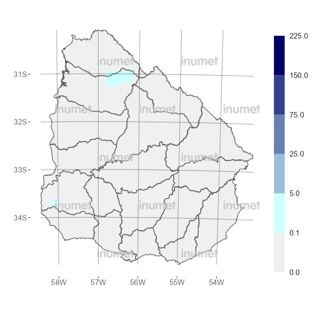 Mapa de precipitaciones