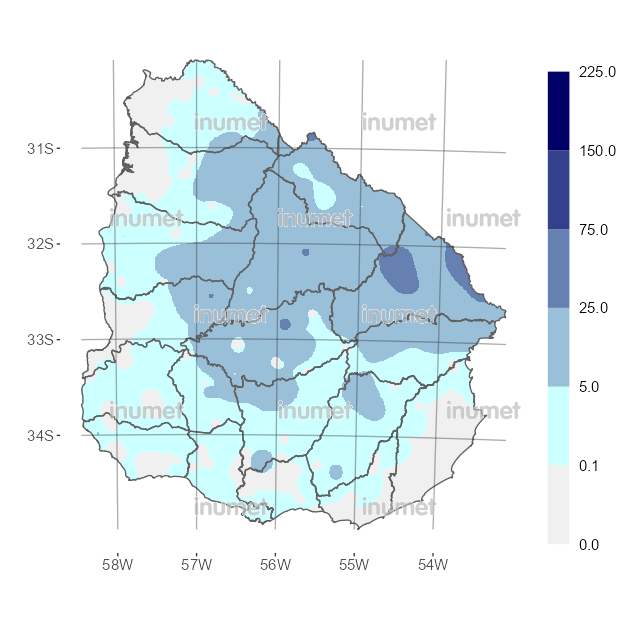 Mapa de precipitaciones