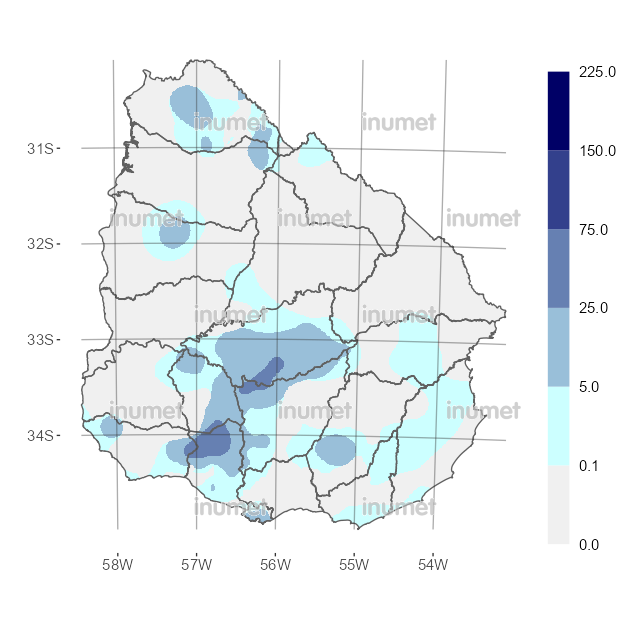 Mapa de precipitaciones