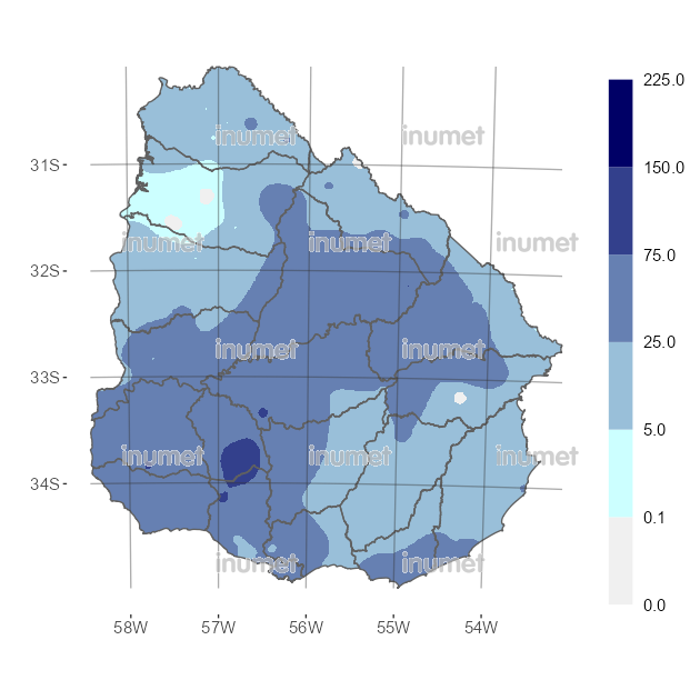 Mapa de precipitaciones