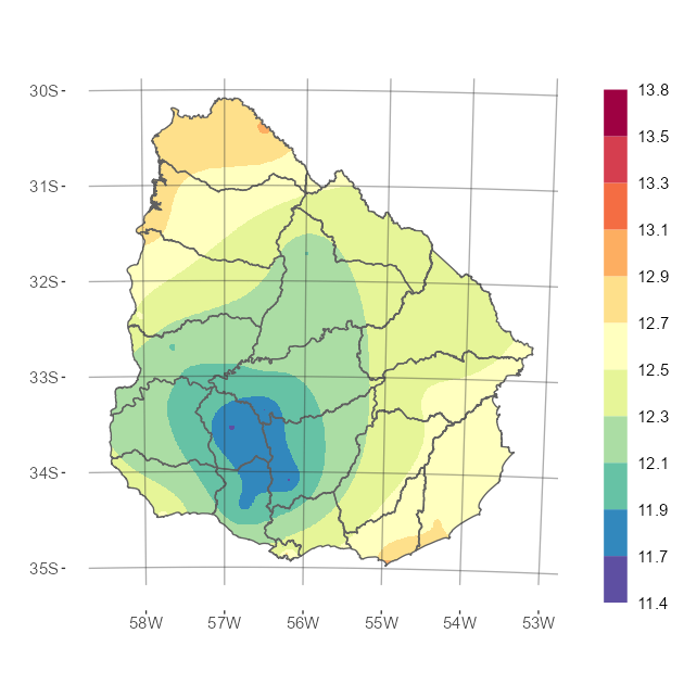 Interpolado de la temperatura media de mayo 2026