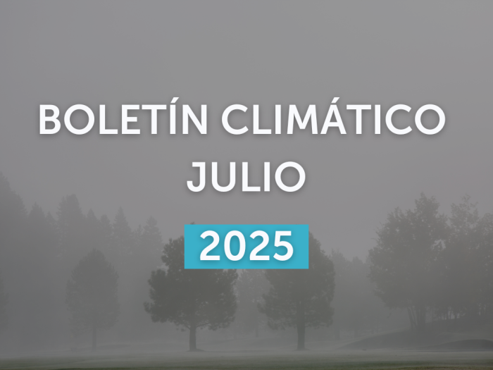 Imagen de portada del boletín climático de julio 2025