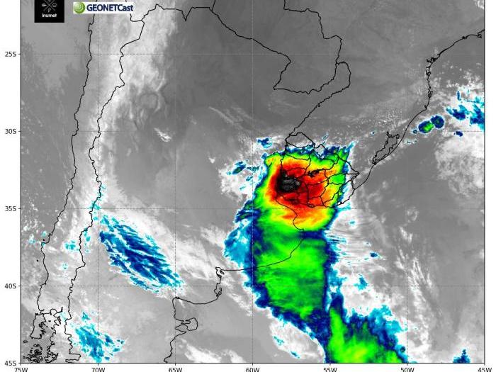 Imagen IR-Realzada 05-10-2025 09:10 UTC (06:10 hora local)